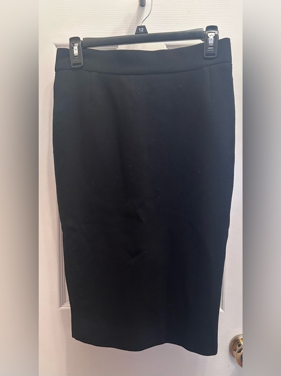 Dresses & Skirts - Prada Black Crepe Fully Lined Pencil Skirt w/7.5” Back Slit. Size 44. US Size 8